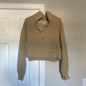 Lululemon scuba crop oversized funnel neck